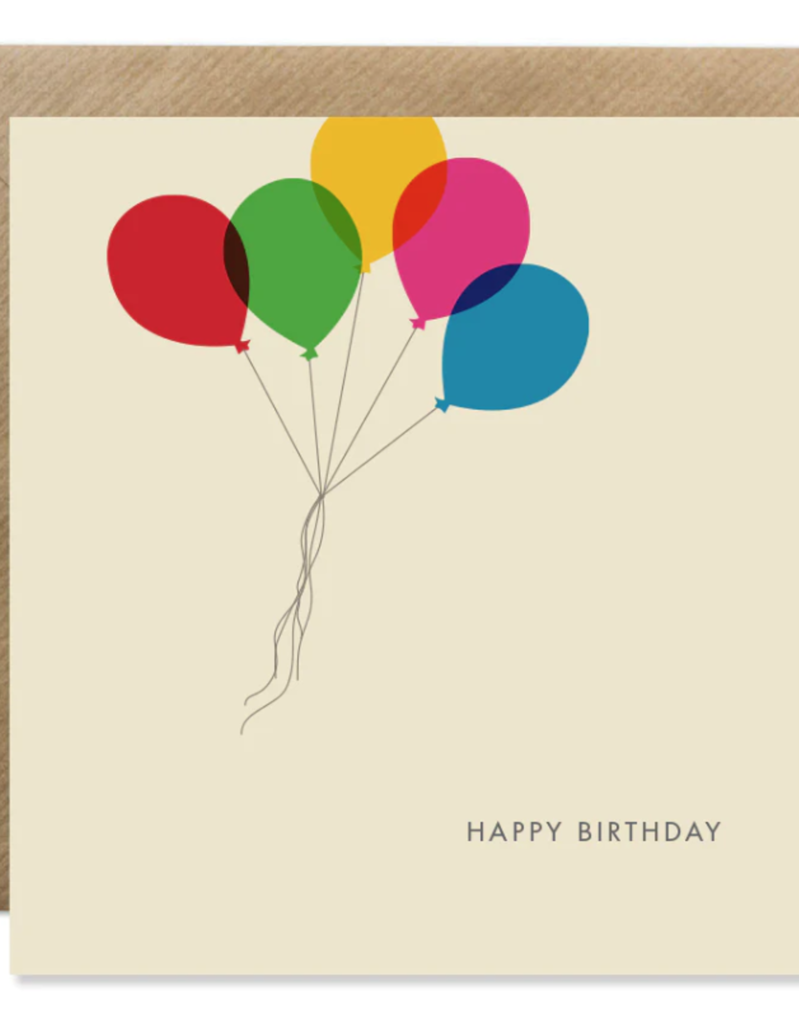 Bold Bunny Happy Birthday Balloons | Bold Bunny Card