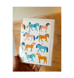 Sabina Lucas Art Circus Horses Card Sabina Lucas