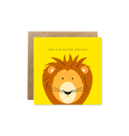 Bold Bunny Card - Have a roarsome birthday