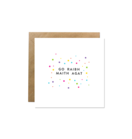 Bold Bunny Bold Bunny Card - Go Raibh Maith Agat