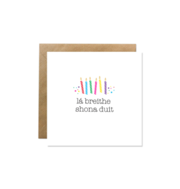 Bold Bunny La Breithe Sona Duit  | Bold Bunny Card