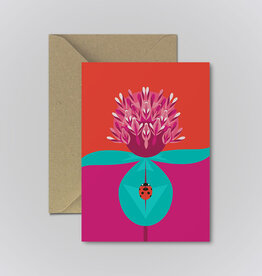 Pawpear Seamair Dhearg / Red Clover Greeting Card