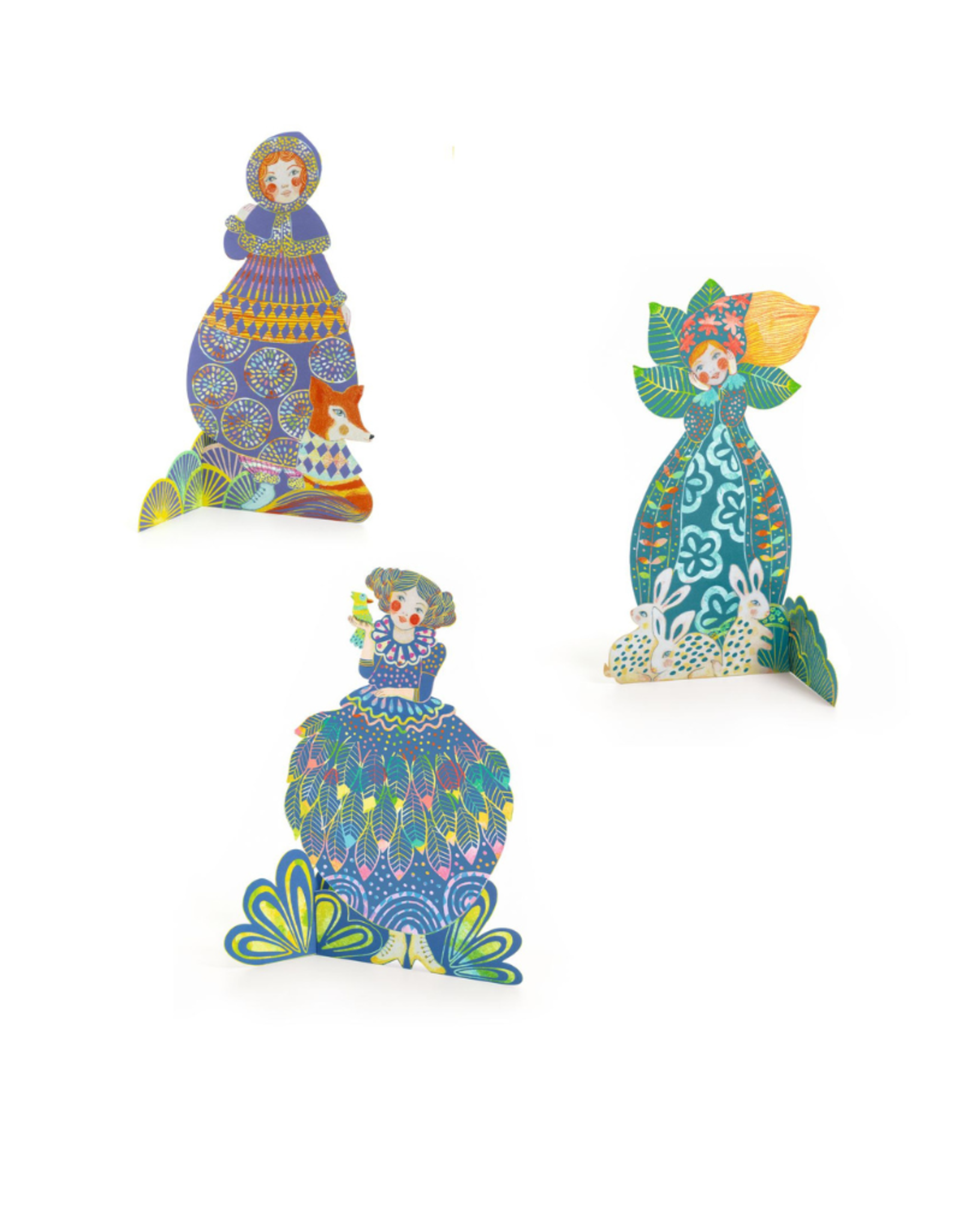 Djeco Sculptures to Scratch - Pretty Dresses