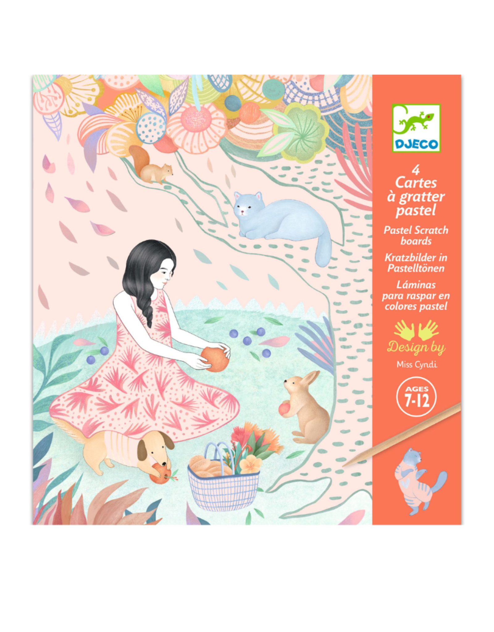 Djeco Pastel Scratch Cards - The Picnic