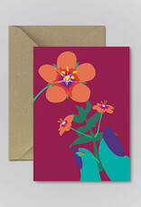 Pawpear Falcaire Fiáin / Scarlet Pimpernel  Greeting Card