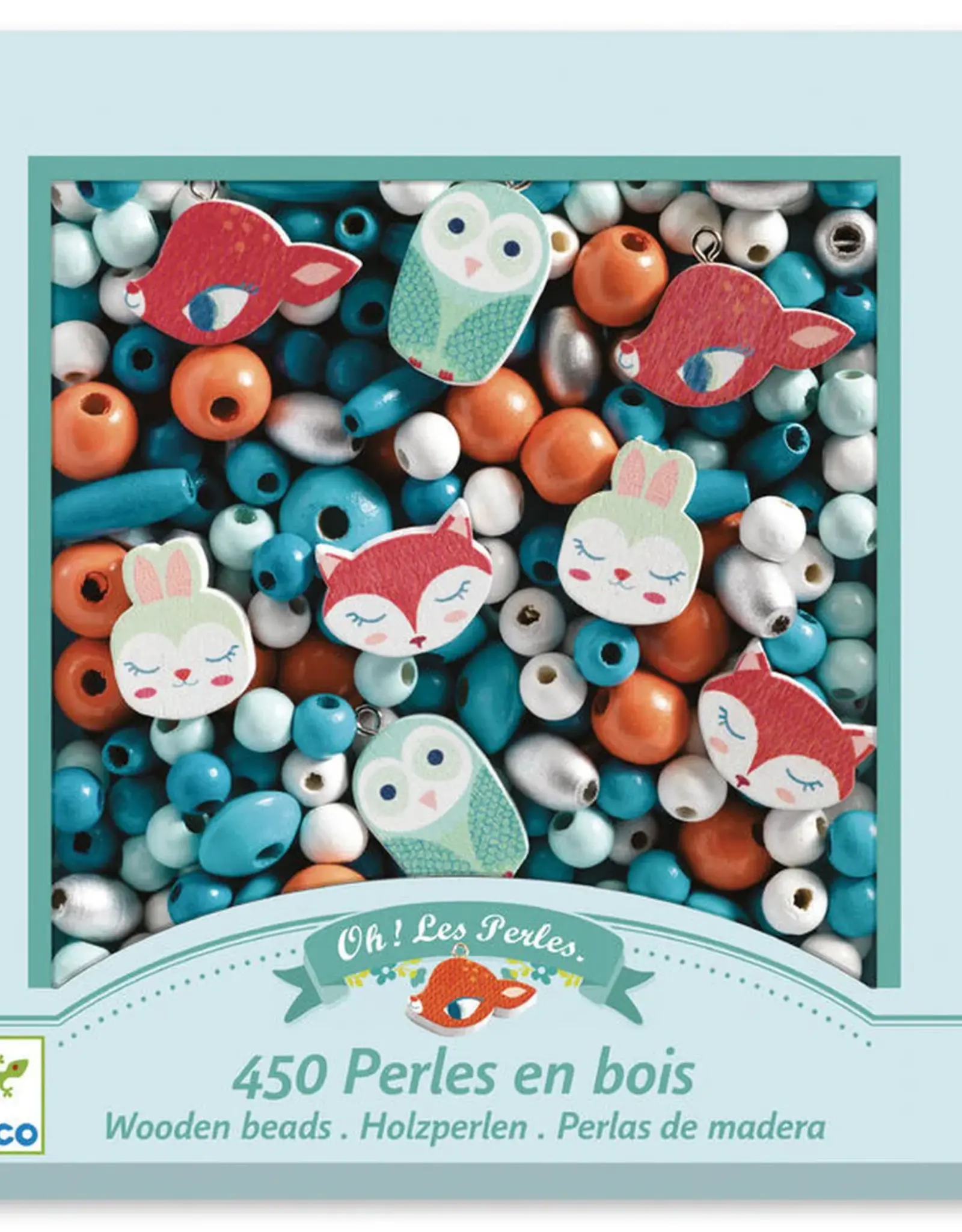 Djeco wooden beads - little animals