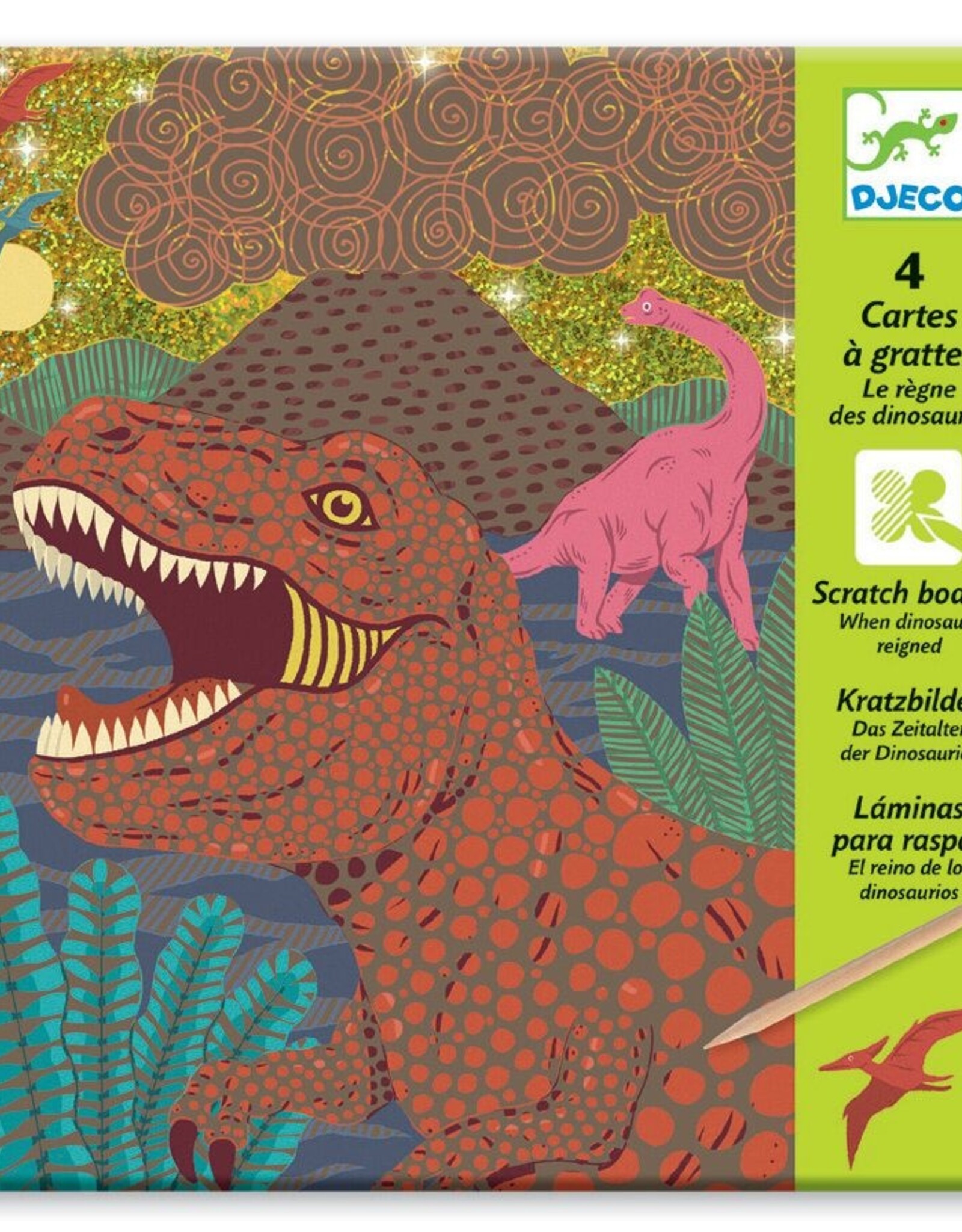 Djeco Scratch cards - when dinosaurs