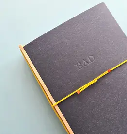 Badly Made Books A5 navy & yellow book stick