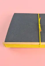 Badly Made Books A5 navy & yellow book stick