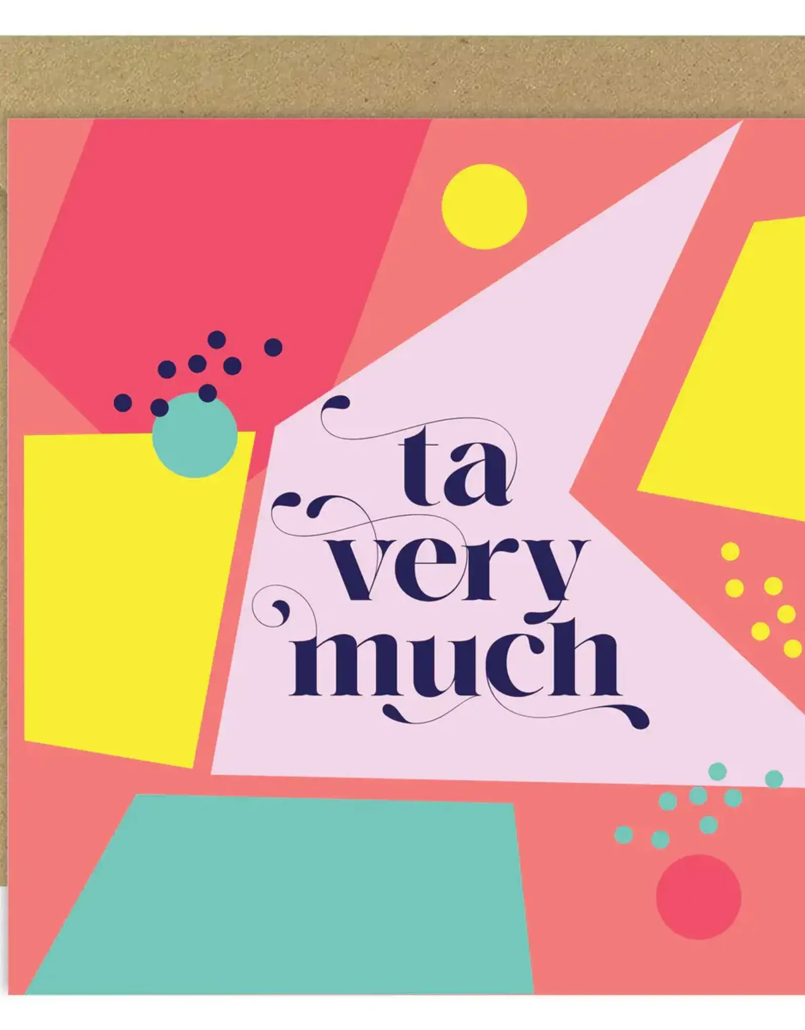 Bold Bunny Ta very much 'GEOMETRICA' | Bold Bunny Card