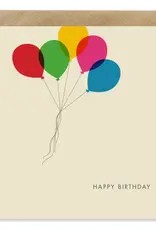 Bold Bunny Happy Birthday Balloons | Bold Bunny Card