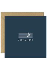 Bold Bunny Just A Note Card (navy) | Bold Bunny Card