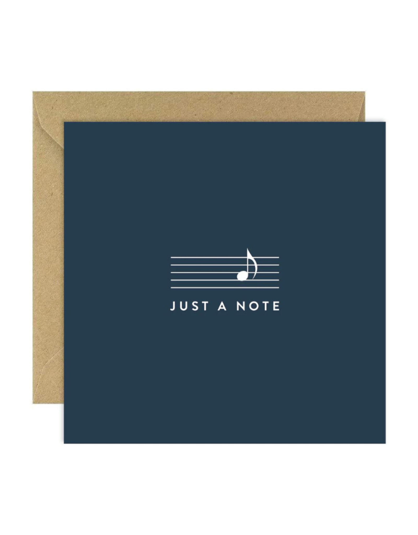 Bold Bunny Just A Note Card (navy) | Bold Bunny Card