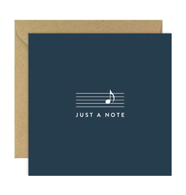 Bold Bunny Just A Note Card (navy) | Bold Bunny Card
