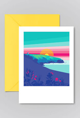 Pawpear Ardmore cliff walk greeting card