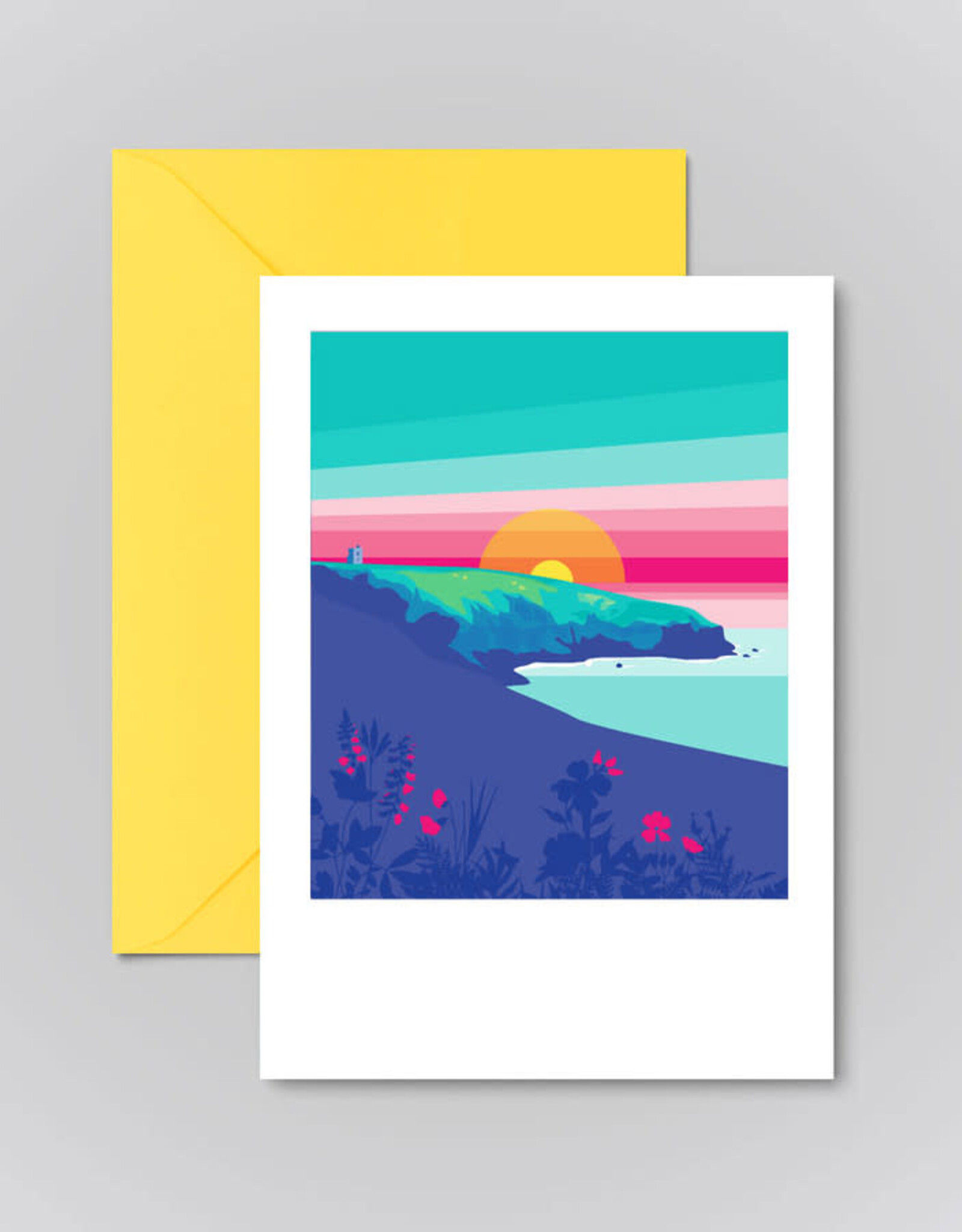Pawpear Ardmore cliff walk greeting card