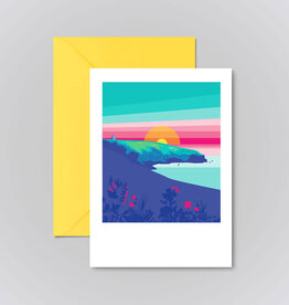 Pawpear Ardmore cliff walk greeting card