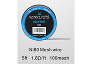 Vandyvape - Ni80 Mesh Wire 5ft 1.8Ohm/ft 