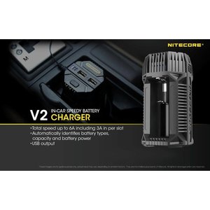 Nitecore V2 In-car 3A Quick Charger