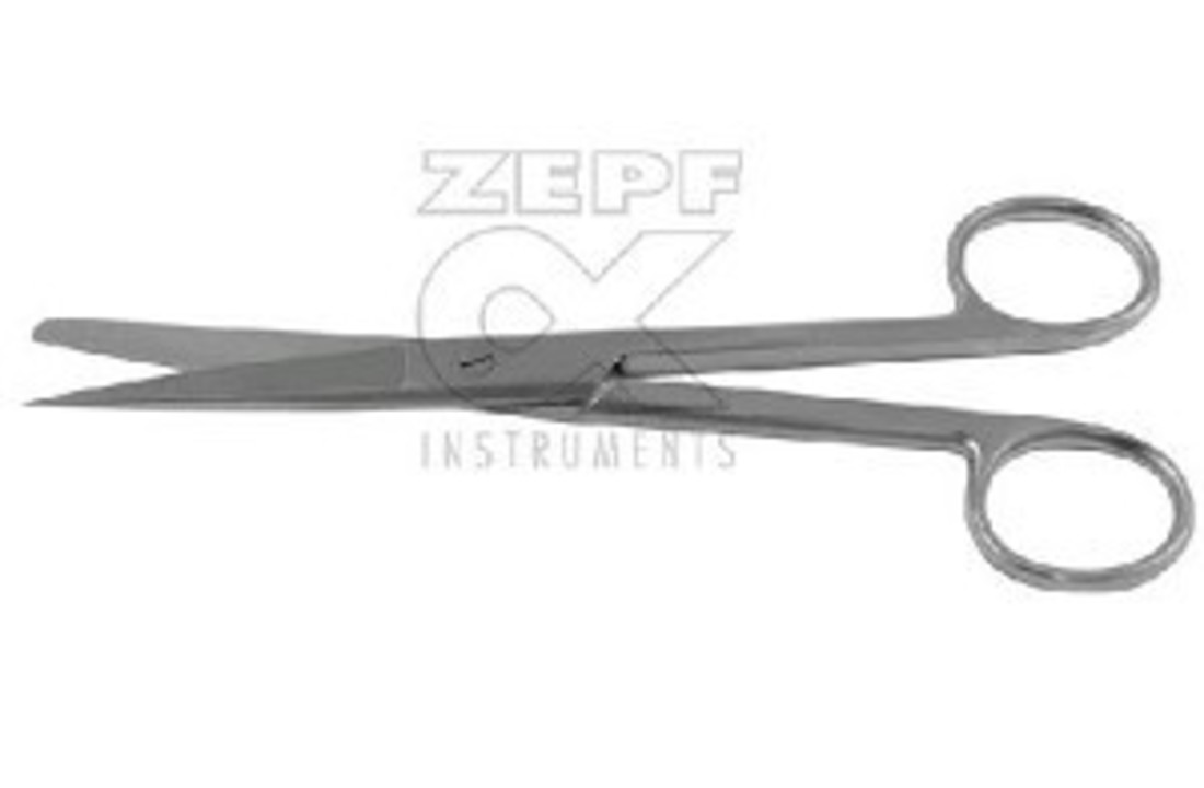 Zepf chirurgische schaar sp/st recht 14,5cm