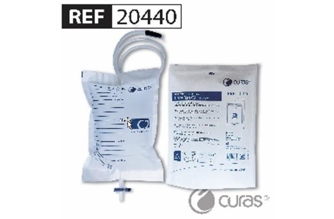 Curas C2 standaard urinezak 2,0 liter met NRV klep