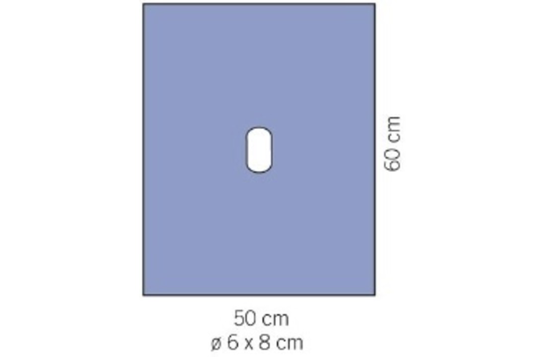 Evercare gatdoek 50x60cm, opening 6x8cm (45 stuks)