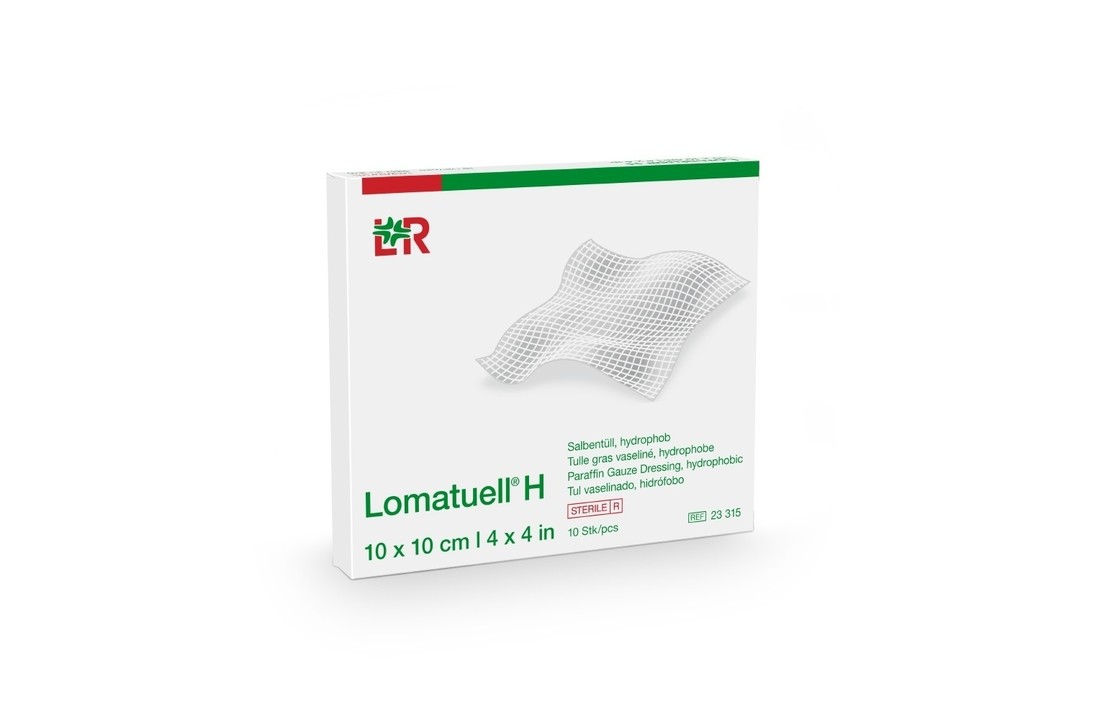 Lomatuell H vaseline gaasverband (10 stuks)