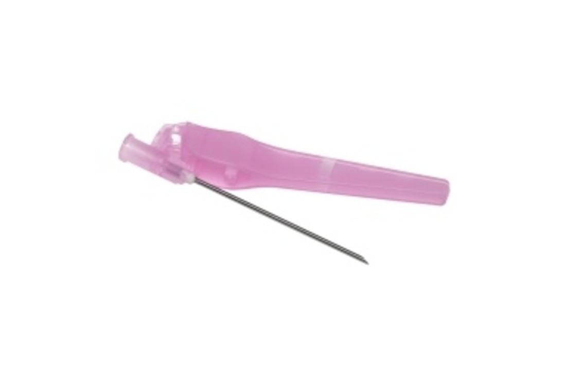 KD-FINE Safety injectienaald 18G roze (100 stuks)
