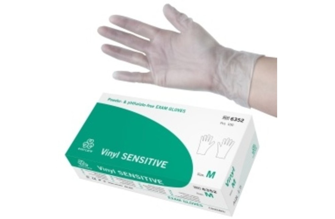 Evercare Vinyl Sensitive handschoenen onsteriel pdv