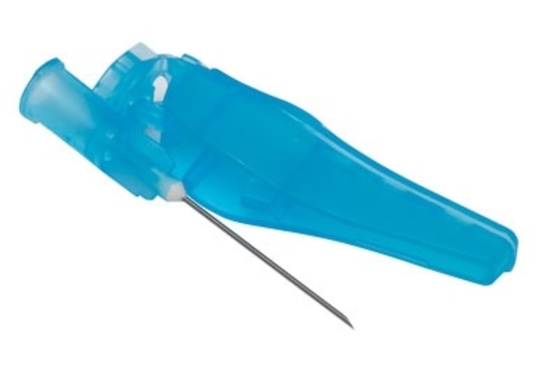 KD-FINE Safety injectienaald 23G blauw (100 stuks)