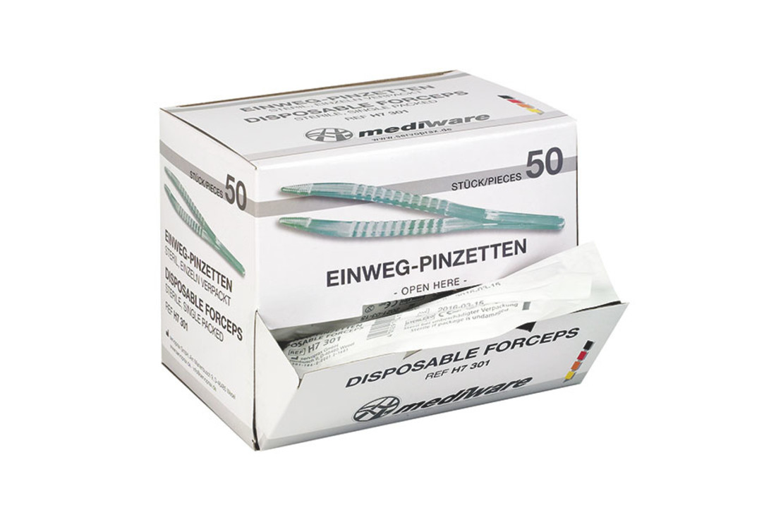 Mediware disposable pincetten steriel (50 stuks)