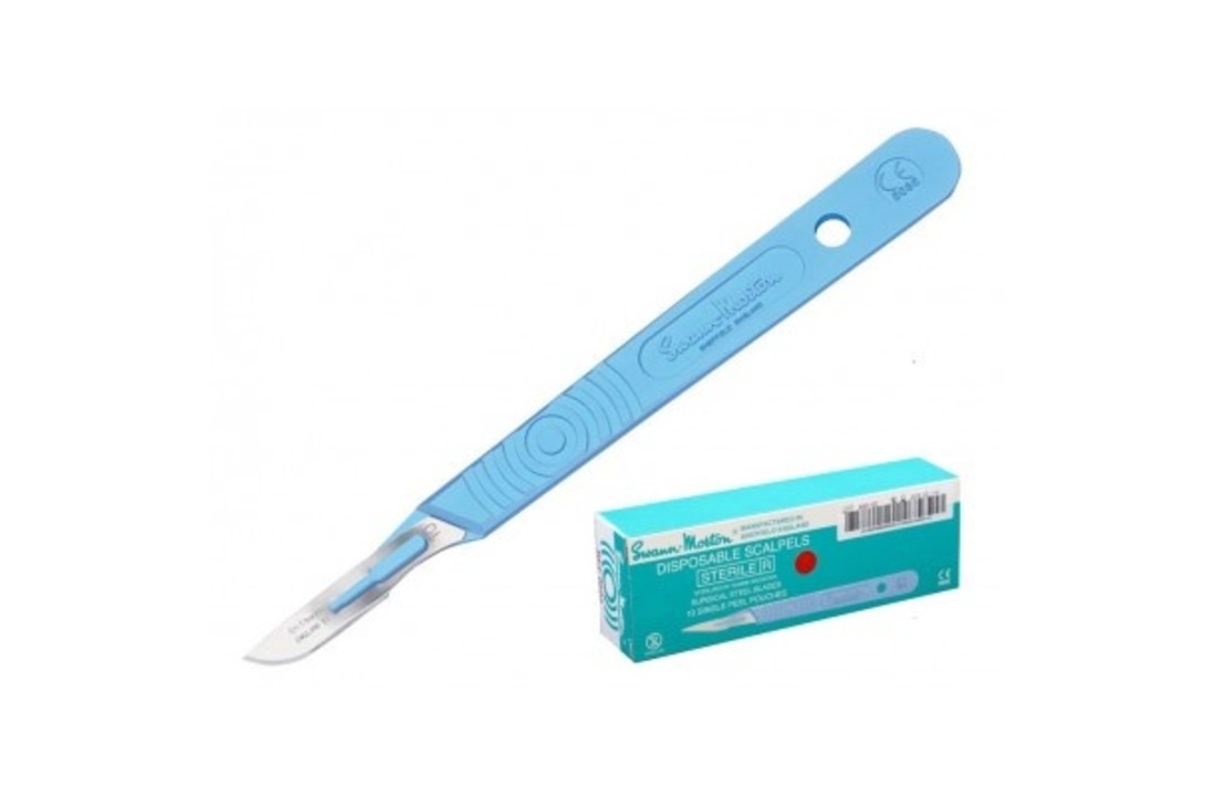 Swann Morton scalpel met heft (10 stuks)