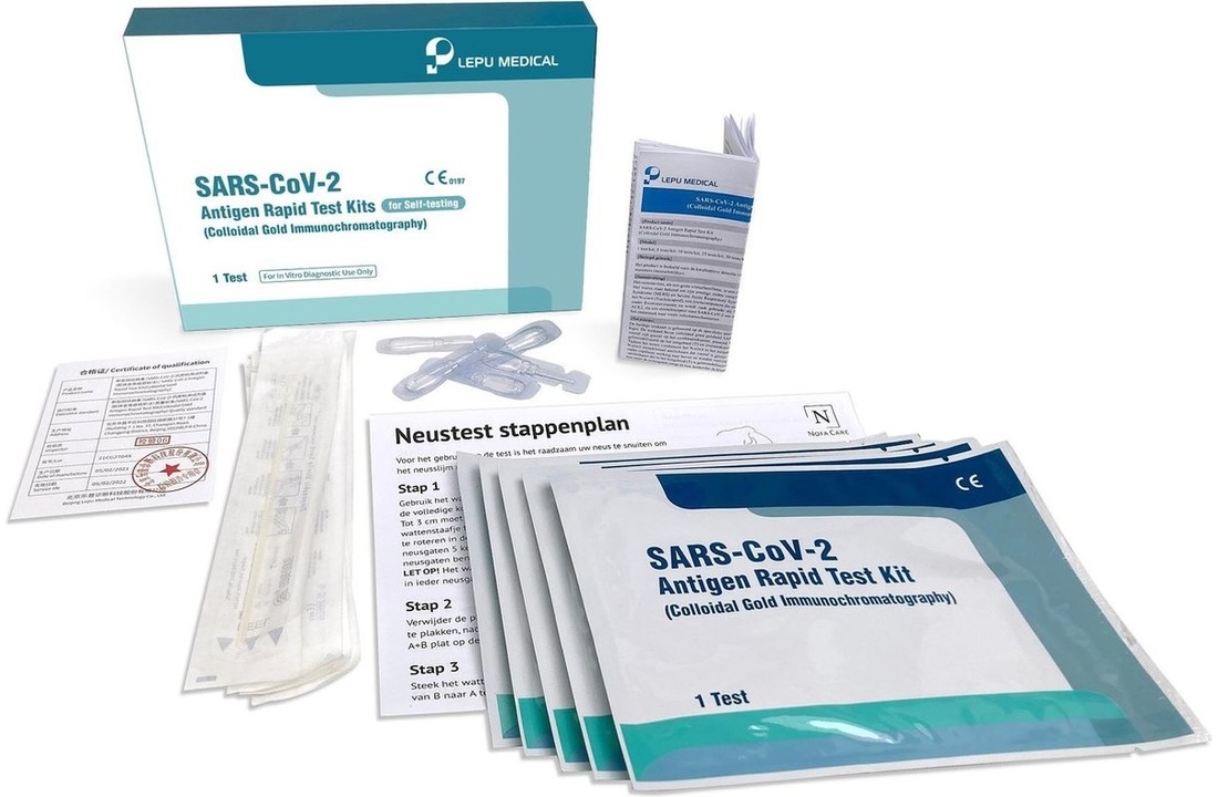 Lepu Medical SARS-CoV-2 Antigeen sneltest (per stuk)