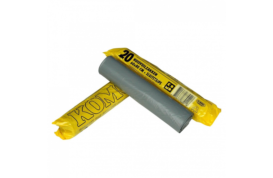 Afvalzak LDPE grijs