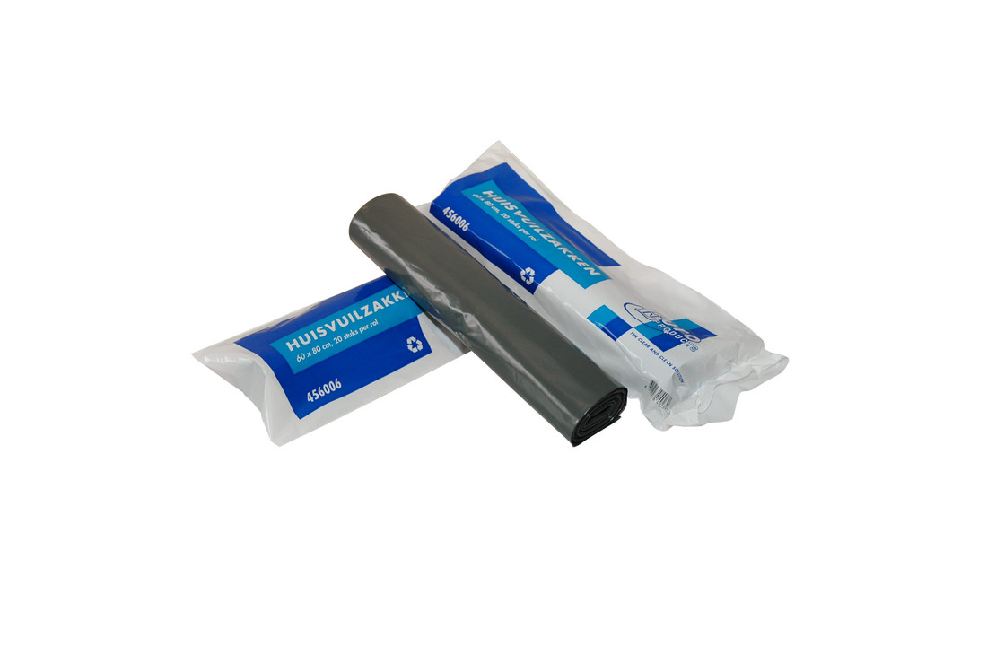 EURO KOMO afvalzak grijs 60x80cm 50mu 60 liter (20x20 stuks)