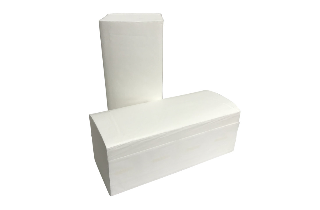 Handdoekpapier Euro Z-fold Cellulose 2-laags 21x24 cm (16x199 stuks)