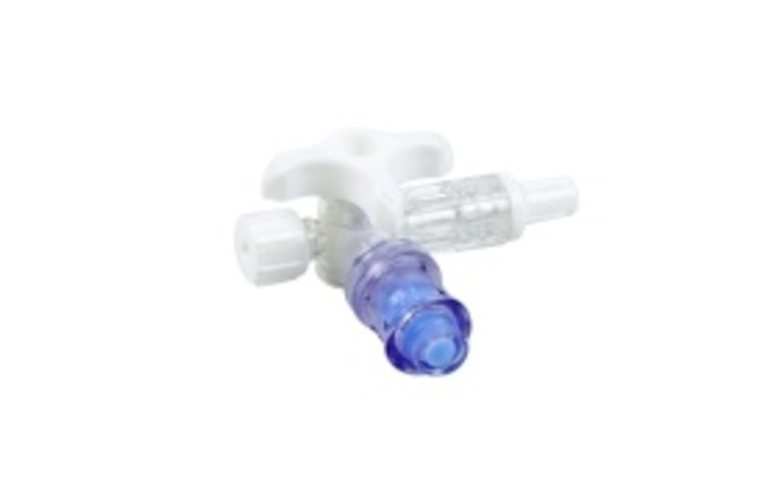 Evercare inLine 3-wegkraan wit met 1 needle-free connector pvc-vrij (100 stuks)