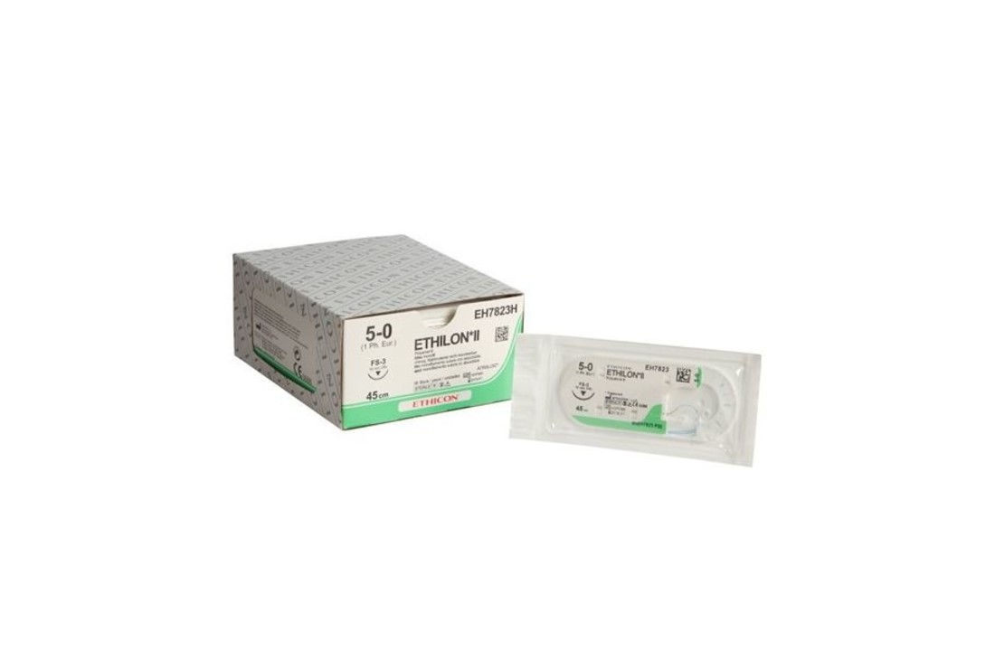 Ethilon 5-0; 45cm zwart (36 stuks)