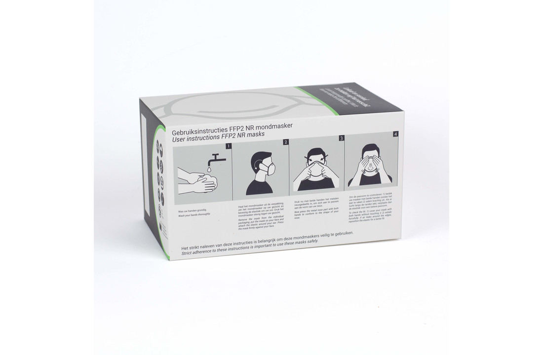 BAB-Medical SGM1 FFP2 mondmasker met oorlussen (20 stuks)
