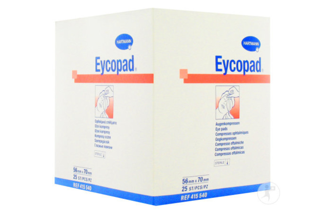 Eycopad oogkompres steriel 56x70mm (25 Stuks)