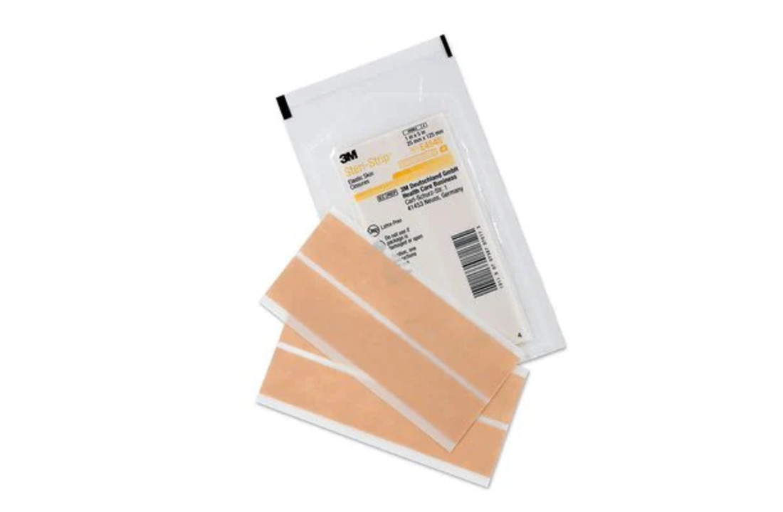 3M™ Steri-Strip™ Elastische Wondsluitingen 25 mm x 125 mm 2 stuks per strip (50 stuks)