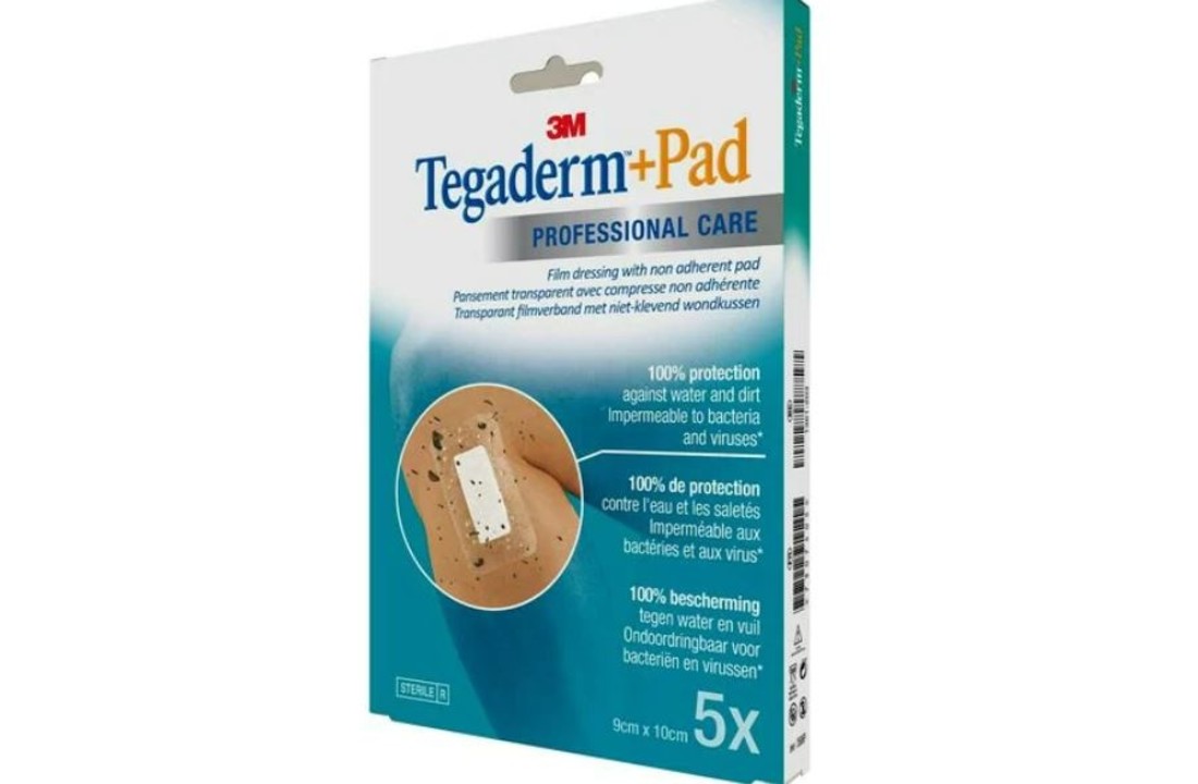 3M™ Tegaderm™ +Pad Transparant Film verband 9 cm x 10 cm (5 stuks)