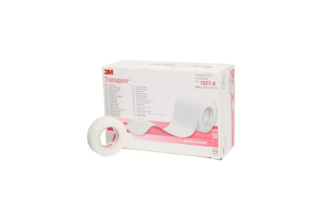 3M™ Transpore™ Medische Hechtpleister 5 cm x 9.1 m (6 stuks)