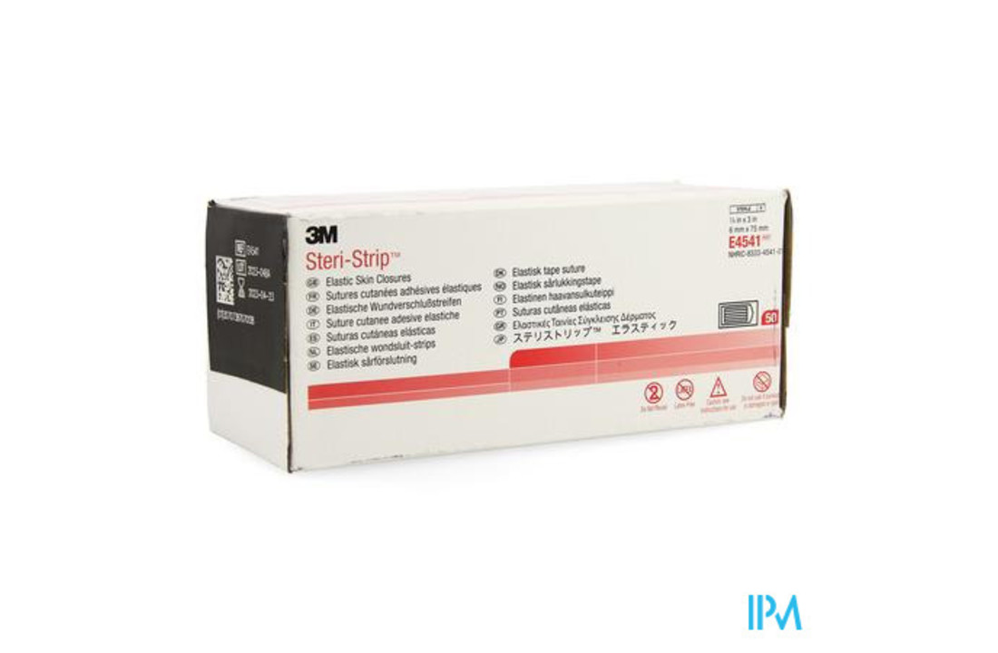 3M™ Steri-Strip™ Elastische Wondsluitingen 25 mm x 125 mm 2 stuks per strip (50 stuks)