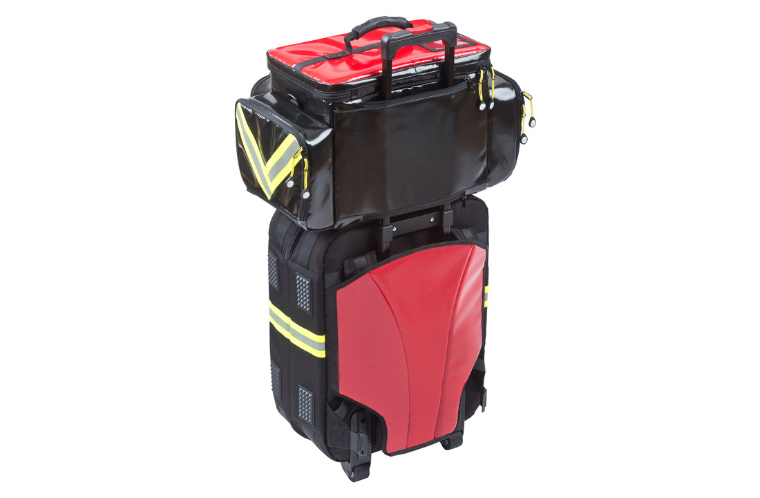 STAVANGER® E4000 Rugzak leeg - 54x31x33 cm Zwart/Rood (1 Stuk)