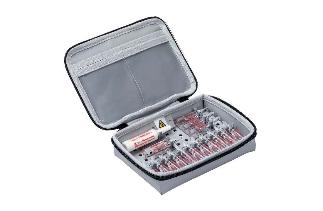 STAVANGER® Ampullarium XM (BASIC-Set) leeg - 19x13x5 cm Grijs (1 Stuk)
