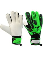 Precision Training Precision Fusion X 3D Flat Cut Finger Protect Goalie Gloves- Green