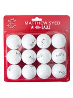 Mathew Syed Table Tennis Balls - 12 Pack