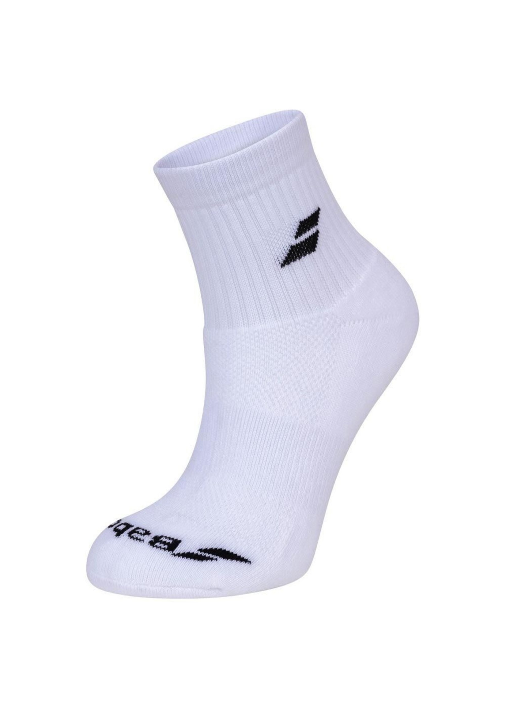 Babolat Babolat Quarter Socks, 3 Pack, White (2020)