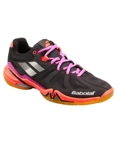 Babolat Shadow Spirit Ladies Indoor Shoe 2018 Black Purple Pink